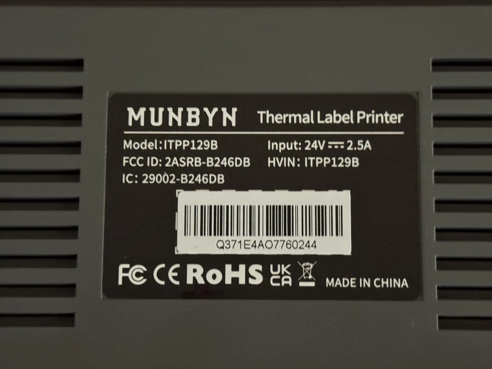 MUNBYN 129B Thermaldrucker / Labekdrucker Neu, unbenutzt Grau - Bild 4 von 4