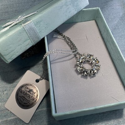Neu Djoy D joy 925 Sterling Silber Ewiger Anhänger Swarovski Kristall Infinity
