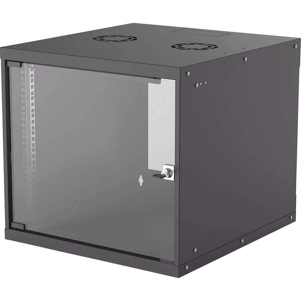 Boîtier mural 19 pouces 9U compact pour intégration réseau discrète dans un bureau moderne