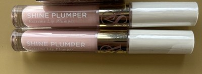 2X Victoria's Secret Shine Plumper Extreme Lip Plump Peony 0.11 Oz. Pale Pink