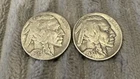 Lot of 2 Buffalo Nickels 1930 and 1936 Circulated Condition