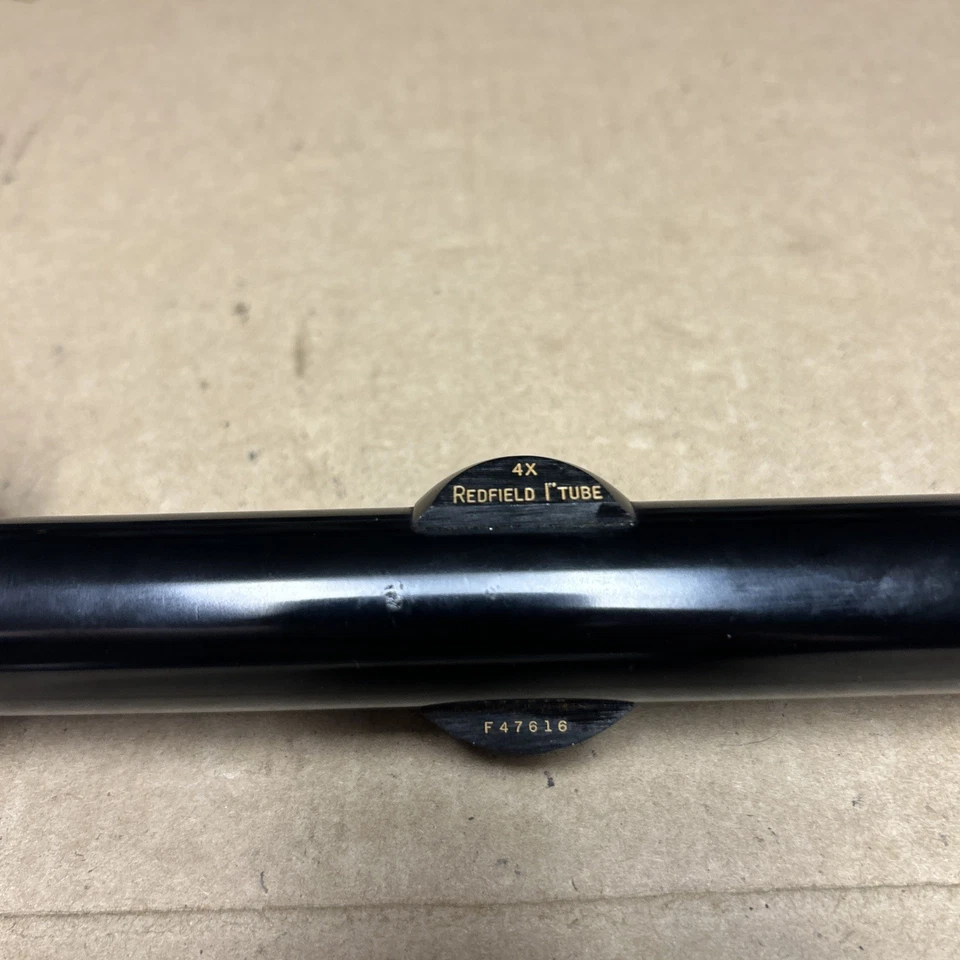 Mira para rifle Redfield 4X de colección tubo de 1" mira fina Redfield Gun Sight Co EE. UU. Foto 3 de 4