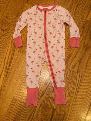 Baby Girls Emerson & Friends Bamboo Flamingos Sleeper Pajamas 6-12 Months  