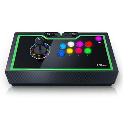 Qanba Q8 Silent Arcade Joystick Q8-GR [Silent Lever & Buttons]