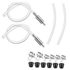 2 Sets Brake Bleeder Hose One Way Check Valve Tube Bleeding Tool Kit Universal