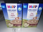 HiPP Organic Baby 6 Month Milk and Cereal Oat Apple 2 Boxes- 250g Each — photo 1