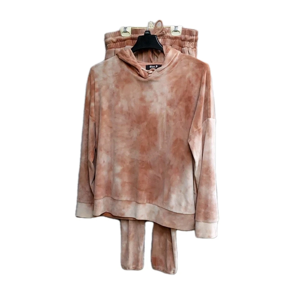 Chándal De Colección Azul Colección B Terciopelo Para Mujer Talla Lg Tie Dye En Melocotón Y2K Foto 4 de 4