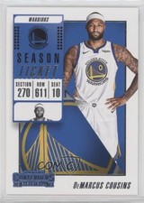 2018-19 Panini Contenders Season Ticket DeMarcus Cousins #99 o6n