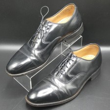 Johnston & Murphy Men's Black Cap Toe Oxford Dress Shoes Made In USA Size 10.5
