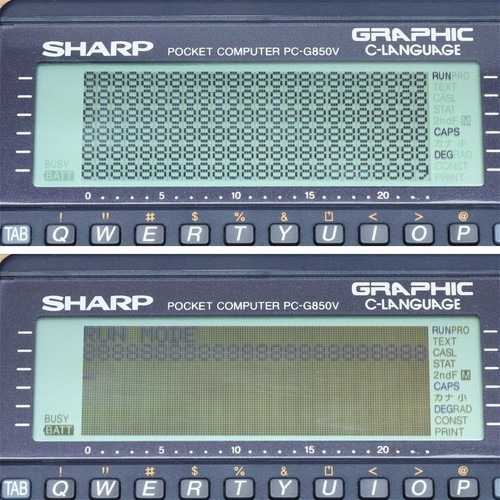 SHARP PC-G820 Pocket Computer Vintage Electronic Calculator Rare Japan Tested - Picture 6 of 11