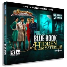 Sci-Fi Hidden Object Games for PC: Project Blue Book, 5 Game DVD Pack + Digi...