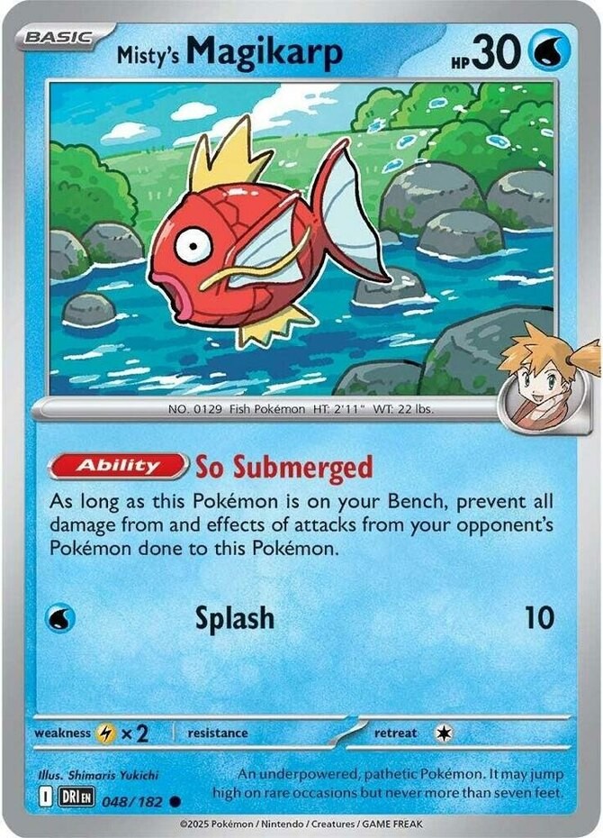 Pokemon Misty's Magikarp - 048/182 - Common NM-Mint Destined Rivals