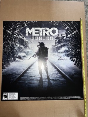 Metro Exodus GameStop Display Promo Sign Poster