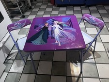 Image of Disney Frozen 2 Kid's Activity Table And Chairs Square 24 inch
