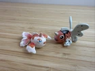 Goldeen & Seaking TOMY Pokemon Figures CGTSJ 1999 Nintendo 2" - Vintage