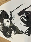 Original Abstract Mexican PinUp Girl Painting 14x11 paper Modern Walk Art Home — photo 4