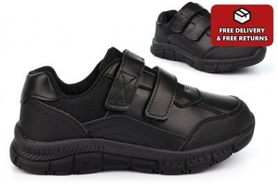 Jungen Schulschuhe Jungen Schul Turnschuhe Schwarz Schuhe | Kleine Passform Bestellung ab 2 Größen