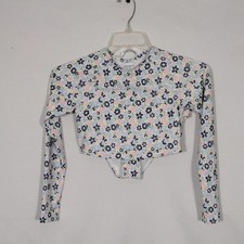 NWT Roxy Dreamer Crop Top Long Sleeve Swim Suit Set Girls Size 16/XXL
