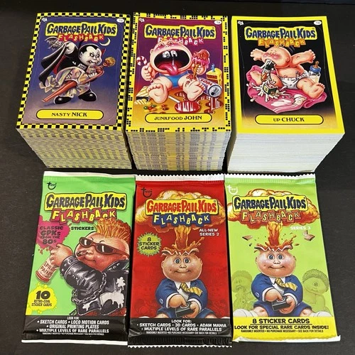2010-11 GARBAGE PAIL KIDS FLASHBACK 1,2,3 COMPLETE 480-CARD BASE SETS