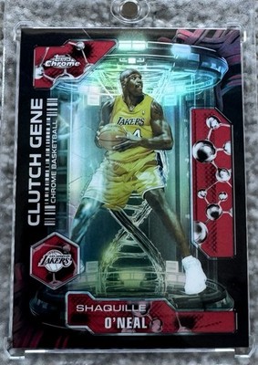 2025 Topps Chrome Update Clutch Gene Shaquille O'Neal #CG-22 Red Refractor #/5