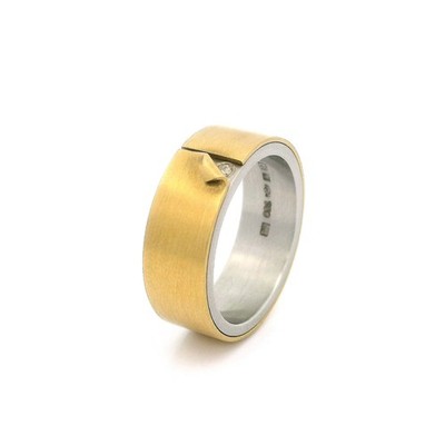 Ring Bicolor Niessing Undercover mit Brillant - DU79923
