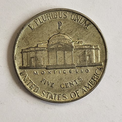 USA 1943 Five cent 5c 5 Cents Jefferson Silver Coin VG - Picture 3 of 3