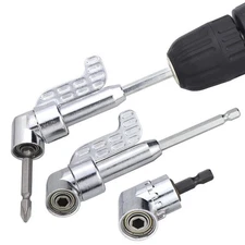 (Long/Short) 105° Right Angle Screwdriver Drill Bit Adapter 1/4" Hex Shank