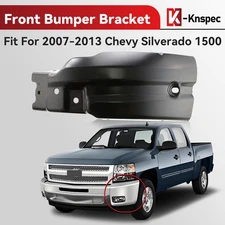 Bumper End Cap For 2007-2013 Chevrolet Silverado 1500 Front Left Painted Black