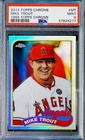 2014 TOPPS CHROME MIKE TROUT 1989 REFRACTOR #MT PSA 9 MINT ANGELS