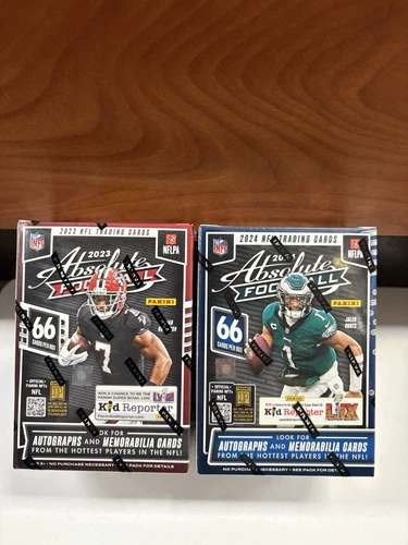 LOT OF 2 PANINI ABSOLUTE FOOTBALL BLASTER BOX NEW SEALED 2023-24 132 CARDS