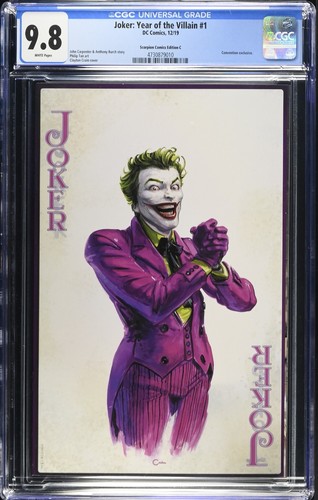 JOKER YEAR OF THE VILLAIN #1 SCORPION EDITION C CLAYTON CRAIN VARIANT CGC 9.8 WP