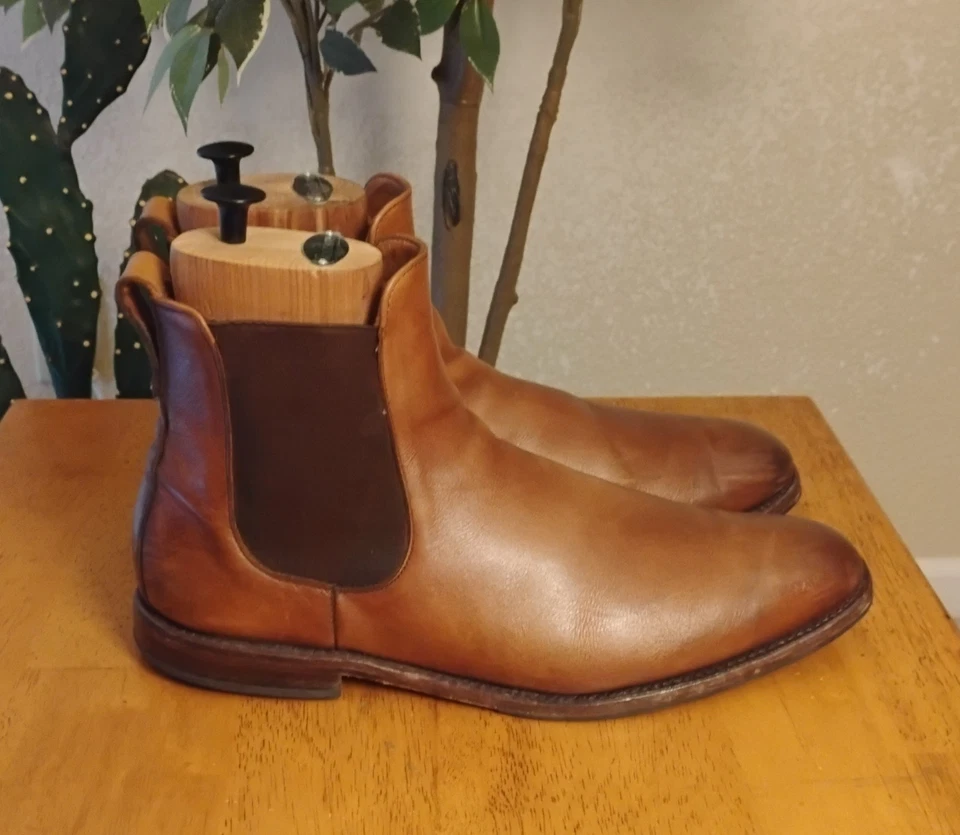 Allen Edmonds 7523 LIVERPOOL 13 D Chelsea Dress Boot Bench Welt Cork Chili USA - Image 3 of 4