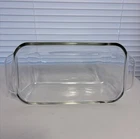 Vintage Pyrex #213 Clear Glass Loaf Pan Bread Baking Dish 1.5 QT 8.5x4.5x2.5 EUC
