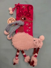 Dept 56 Christmas Holiday Reindeer Mini Stocking 11" Long NWT