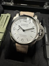 PANERAI PAM01314 White 44mm 3 Day Luminor Marina Automatic + BOX & PAPERS 2021 4