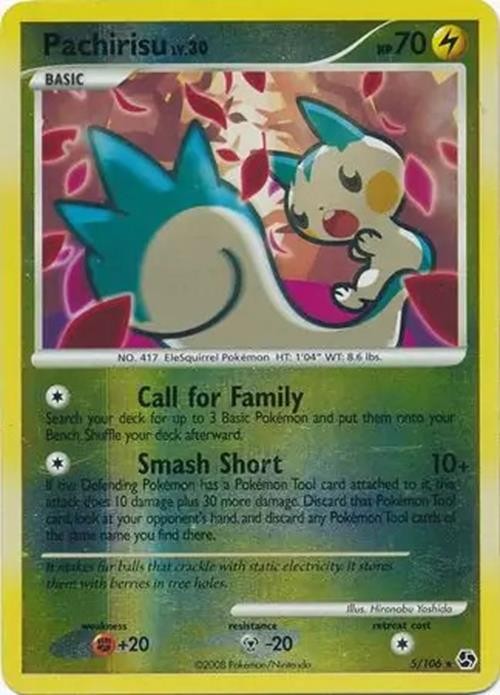 Pachirisu - 5/106 - Pokemon Great Encounters Reverse Holo Rare LP