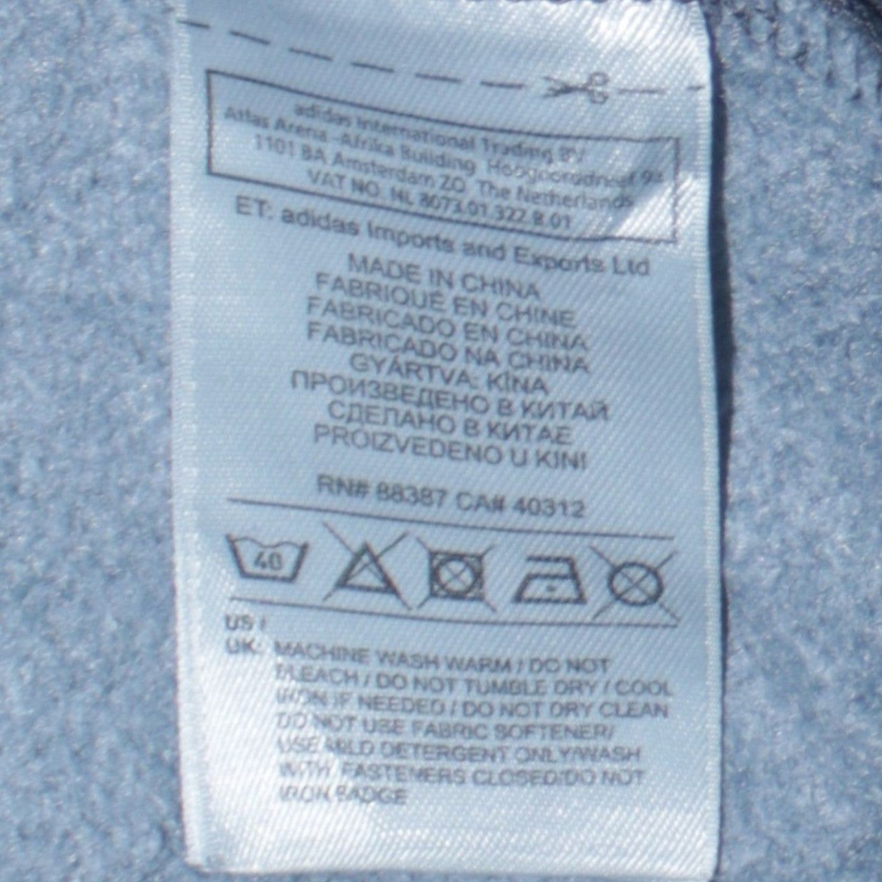 Adidas Black Hoodie Mens L image 8