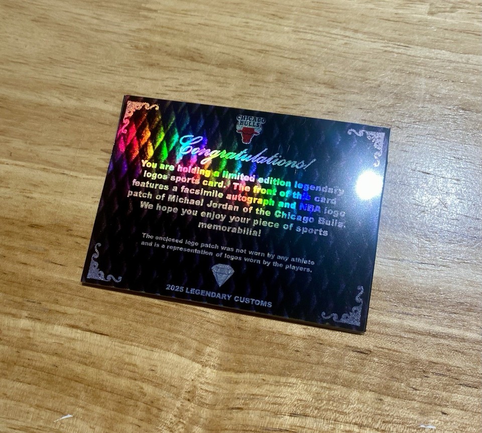 Michael Jordan Legendary Logos Logo man Refractor | eBay