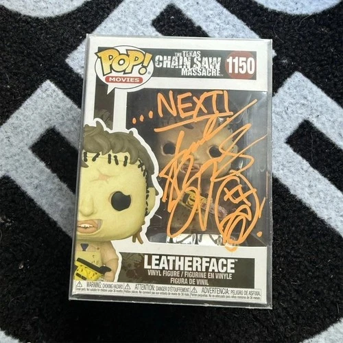 Funko Pop! Movies Leatherface #1150 Autographed Vinyl Figure Texas Chainsaw