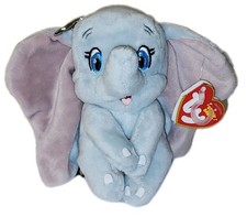 Ty Beanie Baby DUMBO Elephant with Sound (Metal Clip - UK Exclusive) 3.5" MWMTs