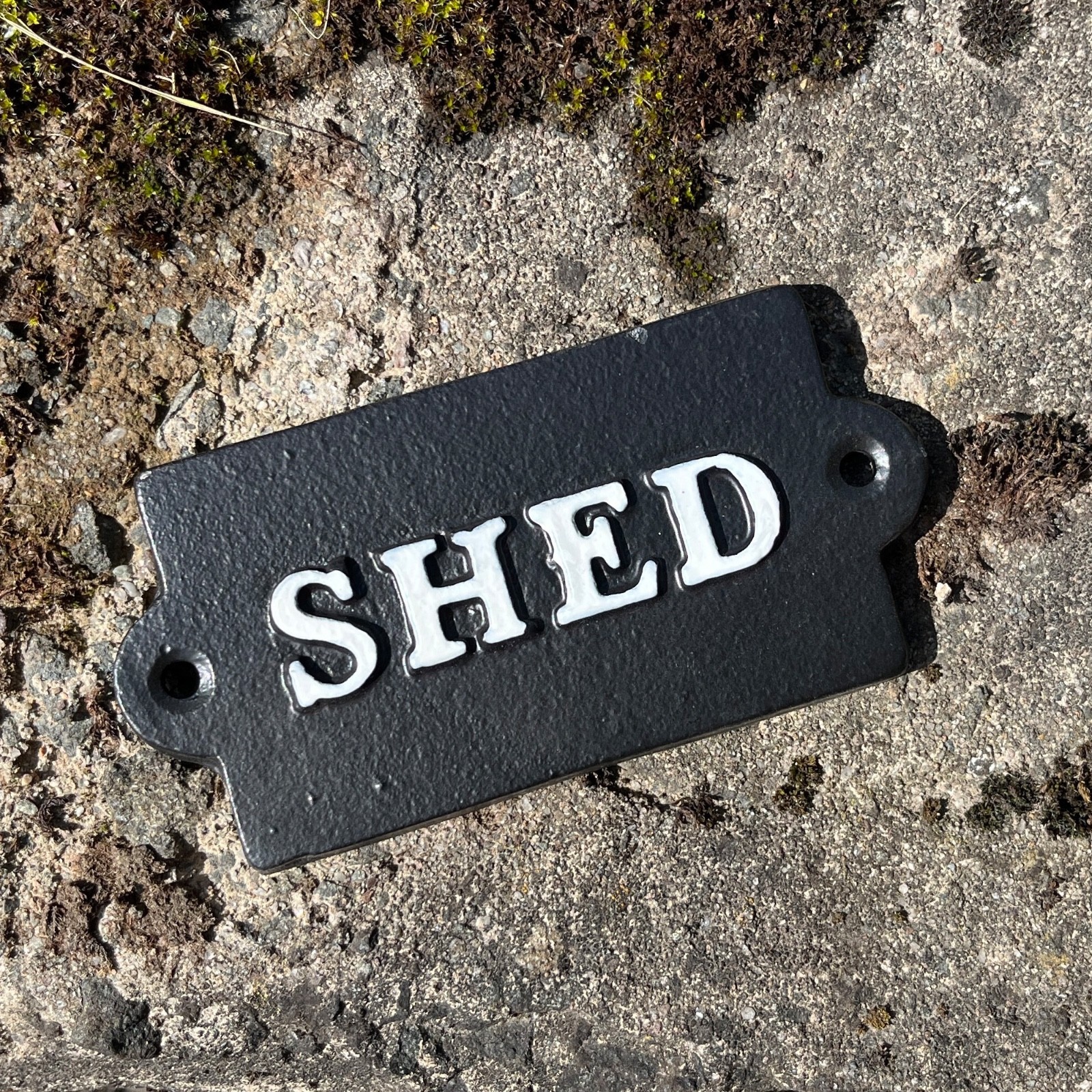 Metal Wall Sign SHED Door Plaque Vintage Rustic Garden Allotment Mancave Pub Bar