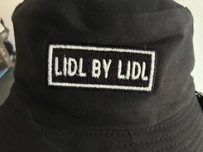 OASIS LIDL BY LIDL BUCKET-HUT SCHWARZ BESTICKT ONE SIZE FITS ALL