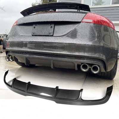 #ad For Audi TT TTS MK2 8J 08 14 Real Carbon Fiber Rear Bumper Diffuser Lip Body Kit $379.99