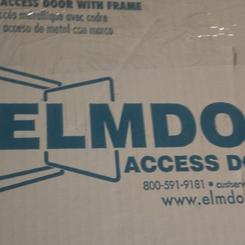 Elmdor DW8X8PCSDL Metal Access Door w/ Metal Frame, White, Rectangular