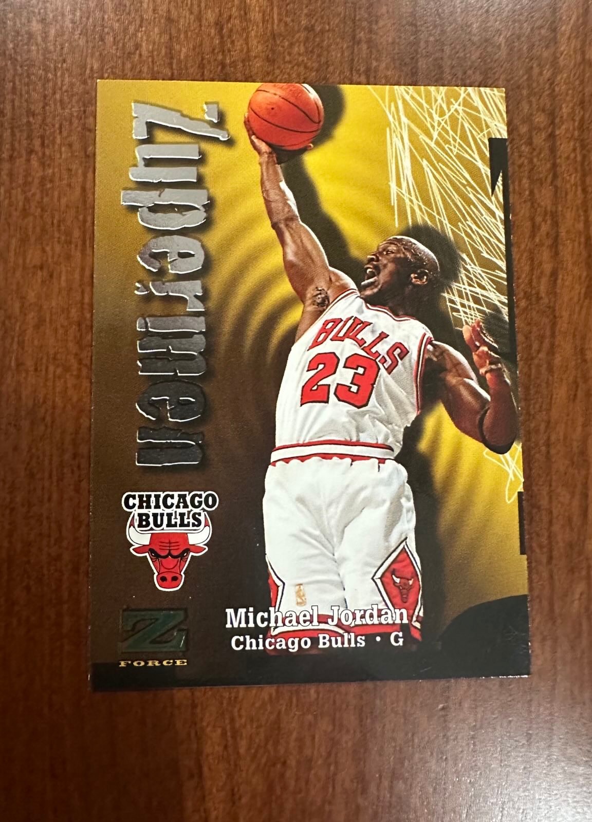 1997-1998 Skybox Z-Force Zuperman Michael Jordan Card # 190 Ungraded
