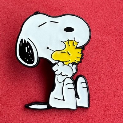 Pin, Badge, Anstecker, Peanuts, Snoopy mit Woodstock