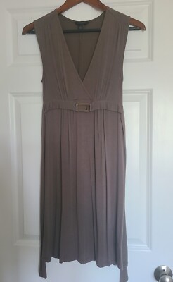 banana republic jersey dress EUC Factory green/brown faux wrap dress, Size XS colour: green-velvet-sequin-high-neck-bodycon-mini-dress