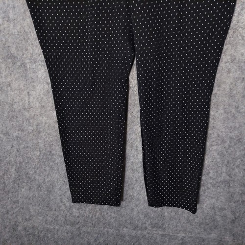 Old Navy Pants 18 Black Pixie Mid Rise Polka Dots Skinny Jegging Flat Pockets - Picture 3 of 9