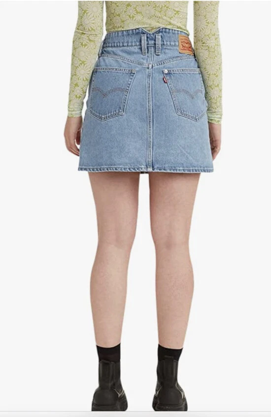 Levi's button front mini skirt cheap