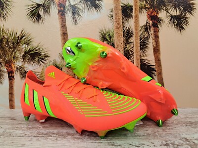Adidas Predator Edge.1 L S Solar Red Soccer Cleats GW1010 Men's Size 10.5 NEW 